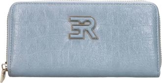 Ermanno Scervino Portemonnee van kunstleer - Dames - Portefeuilles - Blauw - ONE Size - Leer - Accessoires