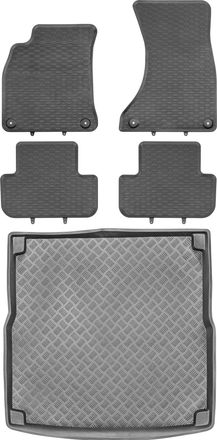 OEM Juego De Alfombrillas De Goma Para Coche Y Maletero Para Audi A4 B8 Kombi (2008-2015)