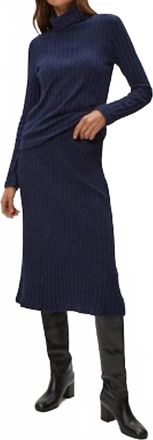 Michael Stars Shania Midi Skirt In Blue