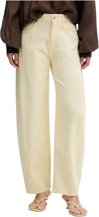 Vicolo Chiara Balloon Jeans - Dames - Loose Fit Jeans - Geel - L - Katoen - Jeans