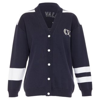 Valentino Garavani Valentino logo embroidered varsity cardigan