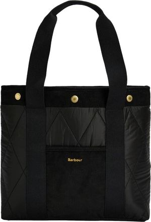 Barbour Healy Gewatteerde Tote Tas in Zwart - Dames - Shoppers - Zwart - ONE Size - Polyester - Tassen
