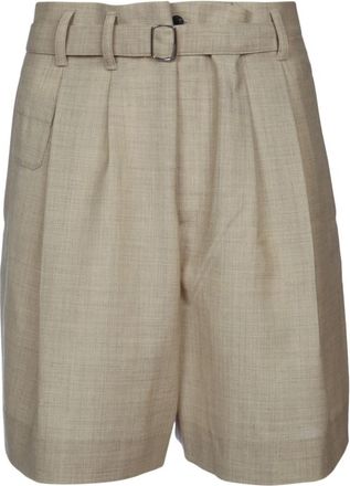 Jacquemus Beige Wool Shorts