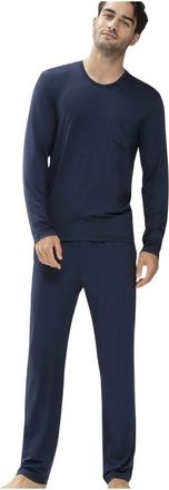 Mey Heren, Nachtkleding & Lounge, Blauw, Maat: L Modal