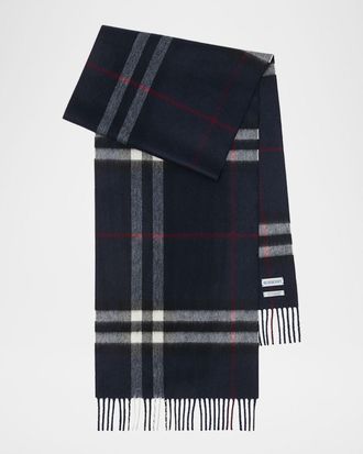 Burberry Men & apos;s Cashmere Giant Check Scarf
