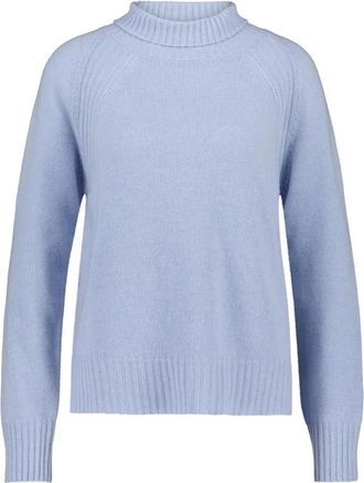 Dondup Rollneck Trui - Dames - Ronde hals truien - Blauw - S - Wol - Truien & Vesten