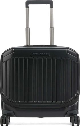 Piquadro ribbed-shell wheeled holdall - Black