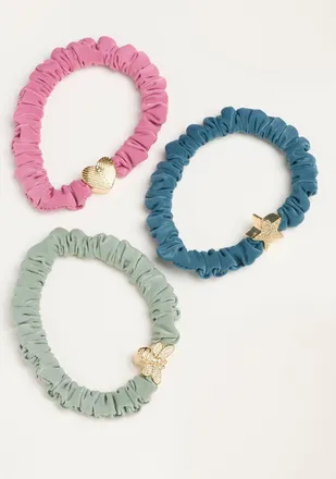 Fat Face FatFace Multi 3 Pack Charm Hair Ties