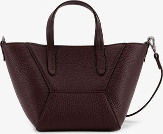 Brunello Cucinelli Womens Duo Leather Crossbody Bag Brown Shoulder