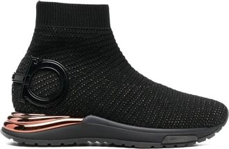 Ferragamo Gardena Sneaker - Dames - Sneakers - Zwart - 35 EU - Polyester - Schoenen
