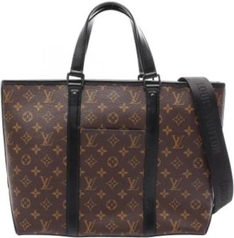 Louis Vuitton Vintage, unisex, Bruin, ONE Size, Leer, Pre-owned Vintage Tote Bag