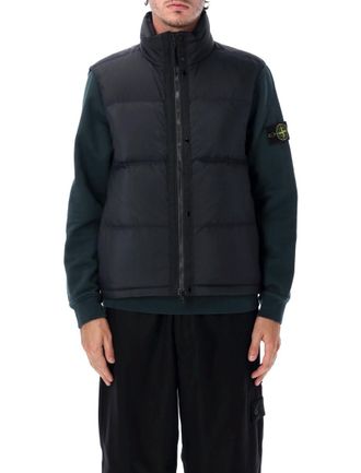 Stone Island Black Mock Collar Jacket