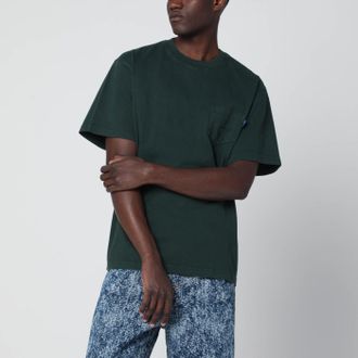 Awake NY T-shirt girocollo verde con logo