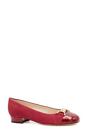 Amalfi By Rangoni Miele Cap Toe Pump in Cerise Cashmere Cherry Vernice at Nordstrom, Size 6.5