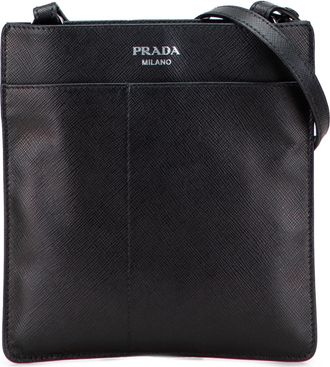 Prada Pre-owned Womens Leather Crossbody Bag - Black - One Size