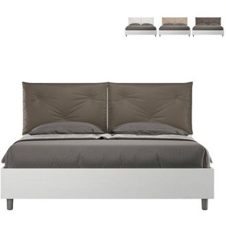Itamoby Contenedor Cama Matrimonio 160x190cm Cojines Madera Egos Appia Color: Marr&oacute;n - Versi&oacute;n: Modelo Est&aacute;ndar