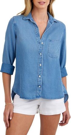 Bella Dahl Chambray Button-Up Shirt in Indigo Harbor Wash at Nordstrom, Size X-Small