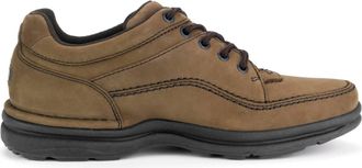 Rockport Mens World Tour Classic Lace Up Sneaker In Chocolate Nubuck
