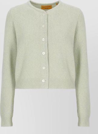 Guest In Residence cashmere silk ribbed cardigan