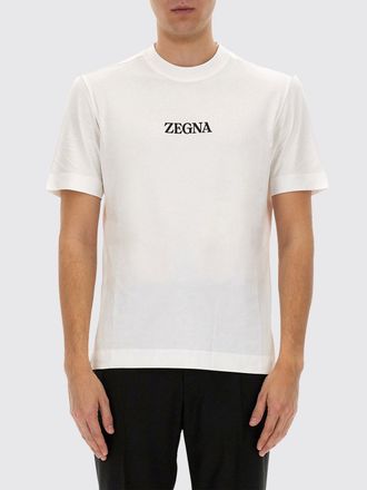 Ermenegildo Zegna T-shirt in cotone con logo Zegna