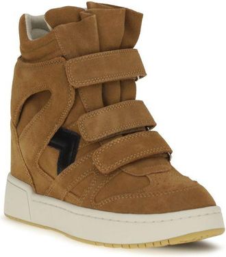 Isabel Marant Womens Brown Calf Leather Bos Taurus High Top Sneakers