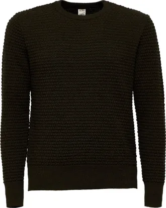 G.R.P. Spotknit Textured Knit Long-Sleeve Sweater