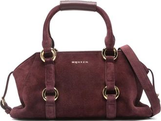 Alexander McQueen Borsa a tracolla Farringdon con anello - Rosso