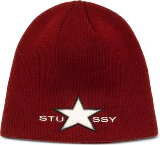 St&uuml;ssy Berretto con motivo stelle - Rosso