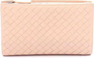 Bottega Veneta Pink Leather Wallet (Bi-Fold) (Pre-Owned)