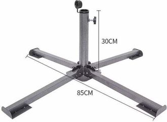 OEM Soporte Para Sombrilla - Soporte Para Sombrilla De Hierro Plegable Ajustable Y Port&aacute;til Con Cuatro Patas - Soporte Para Sombrilla Para Jard&iacute;n, Camping