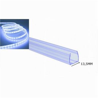 Trade Shop Trade Shop Traesio - Trade Shop - Profilo Plastica 1mt Senza Copertura Per Strip Led Da 13.5mm Ps-13.5mm
