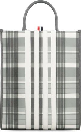 Thom Browne Vertical Leather Tote