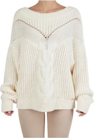 Kiton Textured Cashmere Turtleneck Sweater - Dames - Ronde hals truien - Wit - XL - Kasjmier - Truien & Vesten