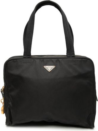 Prada Black Nylon Shoulder Bag Tote Bag (Pre-Owned)