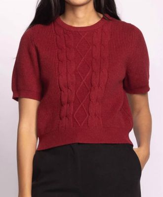 Pink Martini Abby Sweater In Rust
