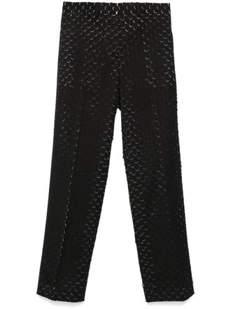 Helmut Lang Car trousers - women - Polyester/Rayon/Viscose - 6 - Black