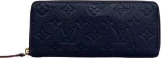 Louis Vuitton Pre-owned Long wallet (bi-fold) - Dames - Vintage Accessoires - Blauw - ONE Size - Leer - Vintage