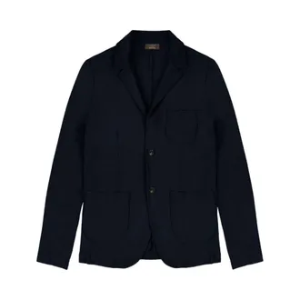 Zanone Heren, Jassen, Blauw, Maat: 2XL Katoen