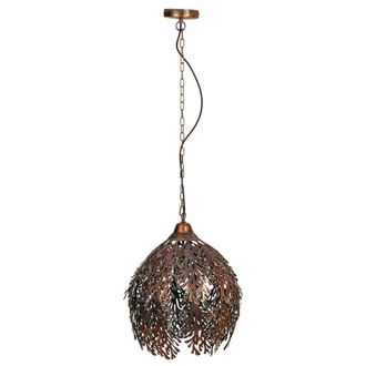 Wanderlust Deco L&aacute;mpara de techo de metal dorada 41x41x54/115