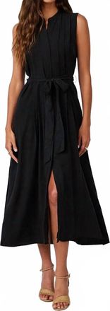Bella Dahl Pintuck Maxi Dress In Black
