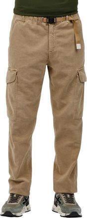 White Sand Cargo broek in ribstof - Heren - Straight fit broeken - Bruin - S - Broeken