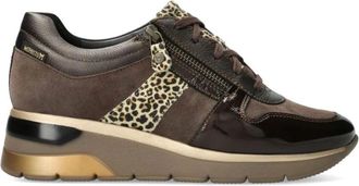 Mephisto Bronzen Sneaker met Rits voor Dames - Dames - Sneakers - Veelkleurig - 36 EU - Leer - Schoenen