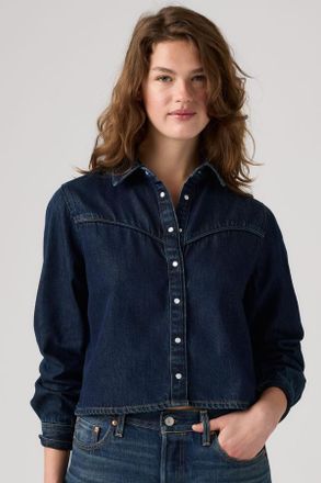 Levi's Shacket Logan - Mujer - XS - Azul / Tencel Dark Nights