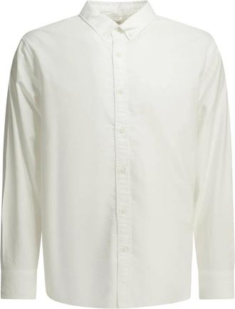 Levi's Authentiek Button-Down Overhemd - Heren - Casual Overhemden - Wit - XL - Katoen - Overhemden