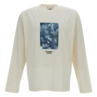 Pas Normal Studios Long Sleeve Tops, male, White, Size: L Off-Race Long Sleeve Shirt