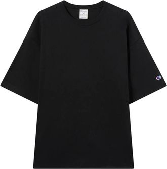 Champion T-Shirts, male, Black, Size: XS T-Shirt in Heavy Cotton Jersey