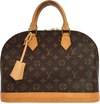 Louis Vuitton Alma Monogram Brown Canvas Handbag (Pre-Owned)