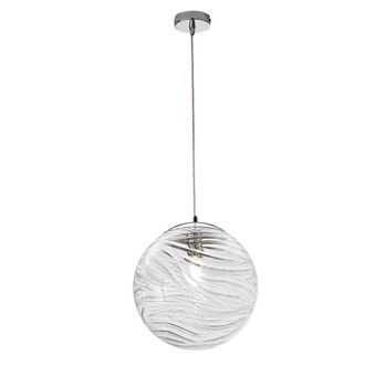 Luce-Ambiente-Design L&aacute;mpara de techo pantalla de vidrio conc&eacute;ntrico transparente