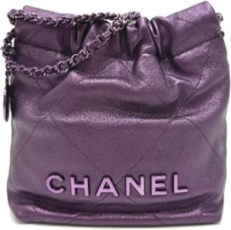 Chanel Pre-owned Cuero bolsos-chanel - Pre-owned - Mujer - P&uacute;rpura - ONE SIZE