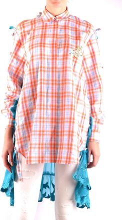 Marco De Vincenzo Shirt - Dames - Overhemden - Veelkleurig - XS - Katoen - Overhemden